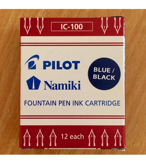 Boîte de 12 cartouches Namiki pour stylo-plumes Pilot, noir