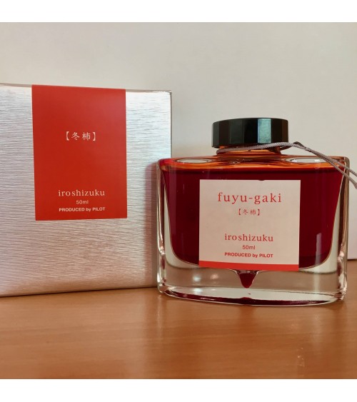 Encre Iroshizuku pour stylos-plume, 50ml, couleur Fuyu-Gaki (orange foncé)