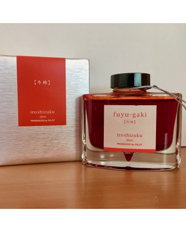Encre Iroshizuku pour stylos-plume, 50ml, couleur Fuyu-Gaki (orange foncé)
