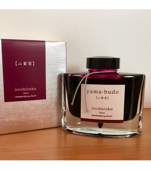 Encre Iroshizuku pour stylos-plume, 50 ml, couleur Yama-Budo pourpre