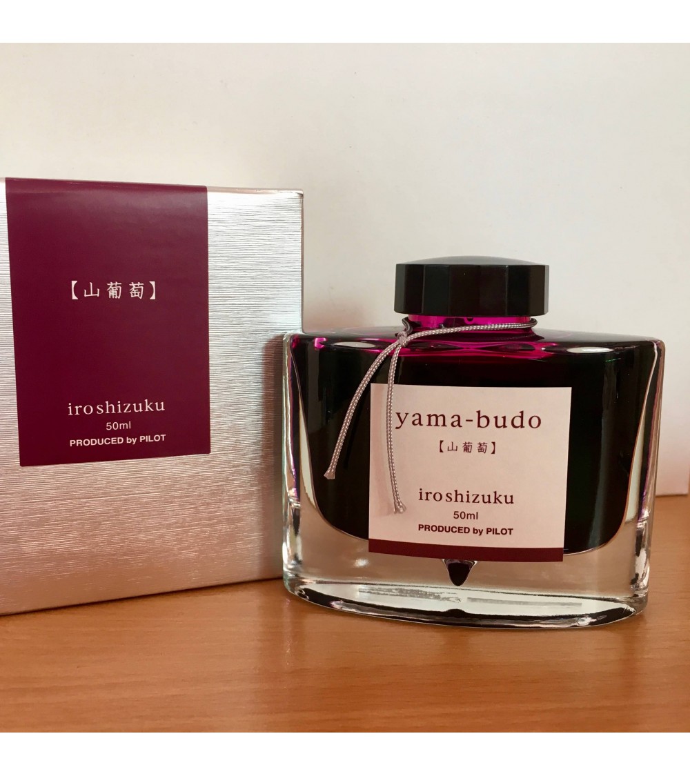Encre Iroshizuku pour stylos-plume, 50 ml, couleur Yama-Budo pourpre