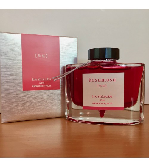 Encre Iroshizuku pour stylos-plume, 50ml, couleur Kosumosu (rose foncé)