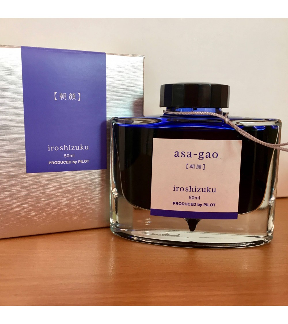 Encre Iroshizuku pour stylos-plume, 50 ml, couleur Asa-Gao (bleu roi)