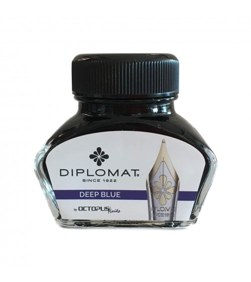 Flacon d’encre Diplomat, 30 ml,  Deep Blue, à L’Ecritoire design, Lausanne