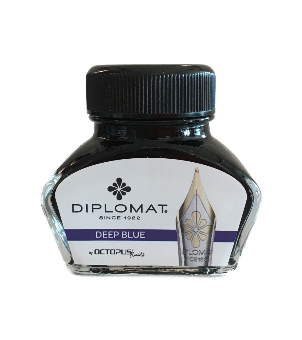 Flacon d’encre Diplomat, 30 ml,  Deep Blue, à L’Ecritoire design, Lausanne