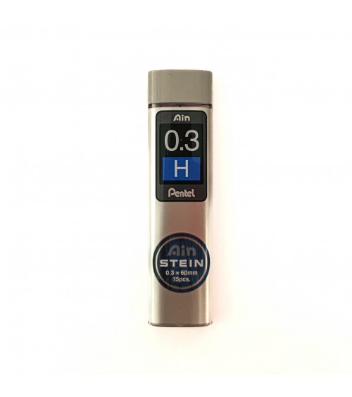 Mines Pentel pour porte-mines, 0,3 mm, dureté H