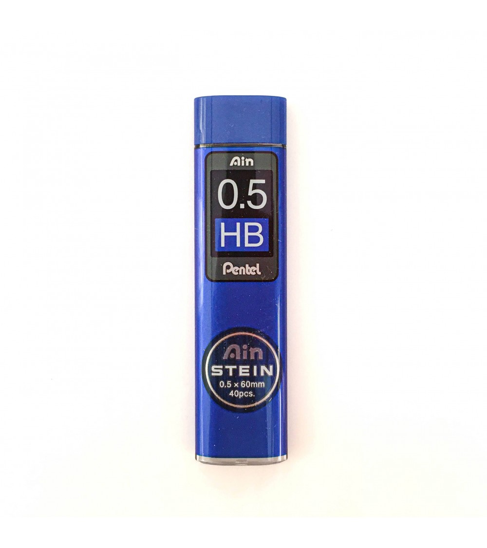 Mines Pentel pour porte-mines, 0,5 mm, dureté HB