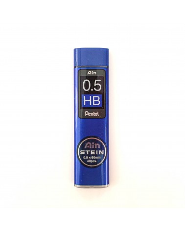 Mines Pentel pour porte-mines, 0,5 mm, dureté HB