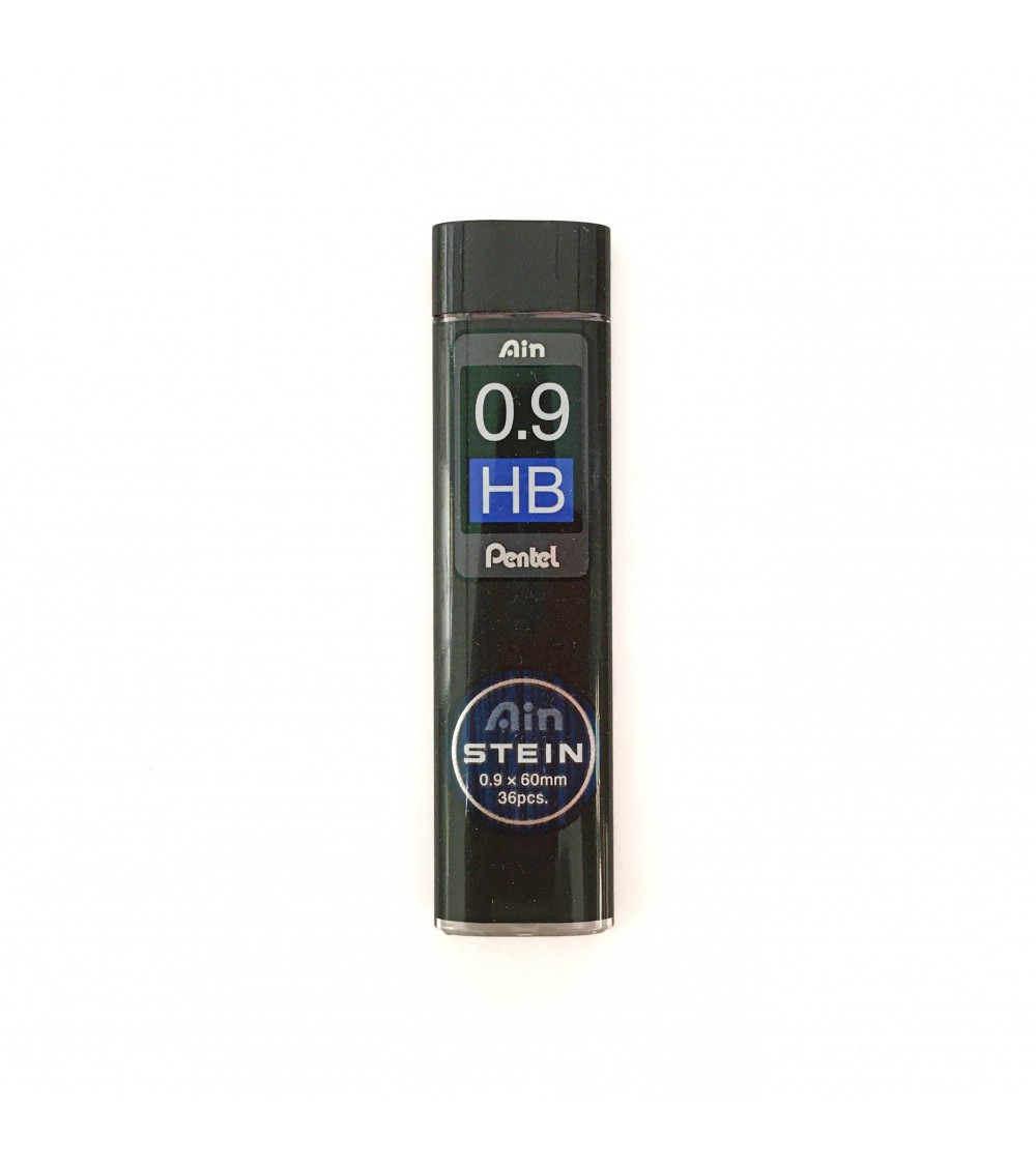 Mines Pentel pour porte-mines, 0,9 mm, dureté HB