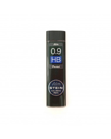 Mines Pentel pour porte-mines, 0,9 mm, dureté HB