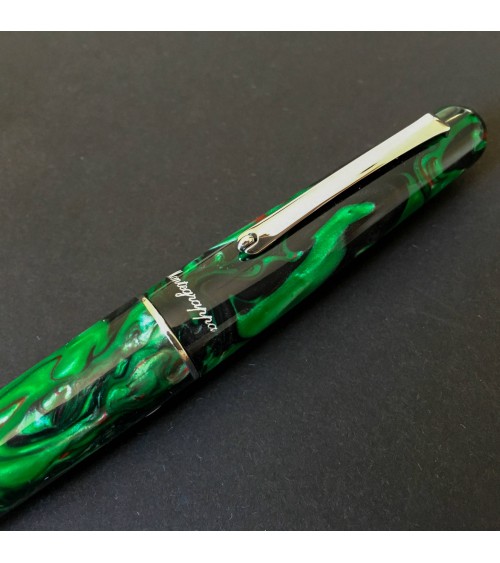 Stylo-bille Elmo 01 Fantasy Blooms Vert, détail