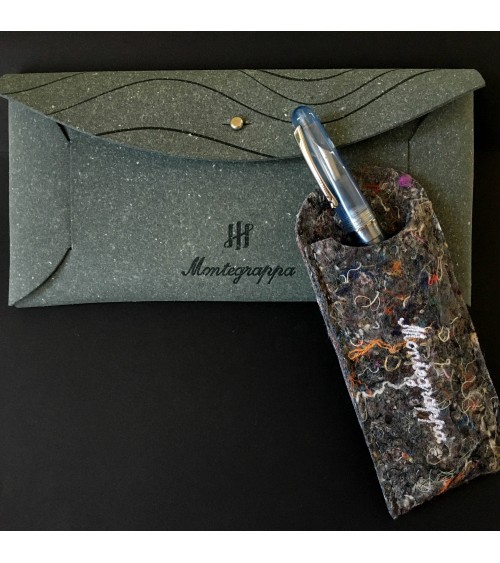 Stylo-plume Montegrappa Elmo Ambiente Ocean avec étui et pochette
