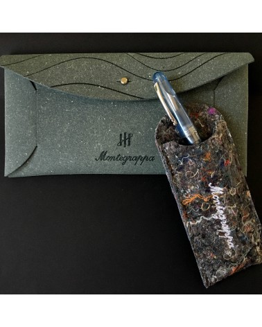 Stylo-plume Montegrappa Elmo Ambiente Ocean avec étui et pochette