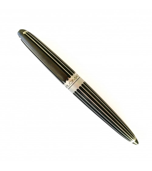 Stylo-plume Diplomat Aero Stripes, bec (plume) acier inoxydable