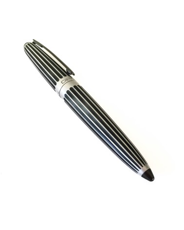 Stylo-plume Diplomat Aero Stripes, bec (plume) acier inoxydable