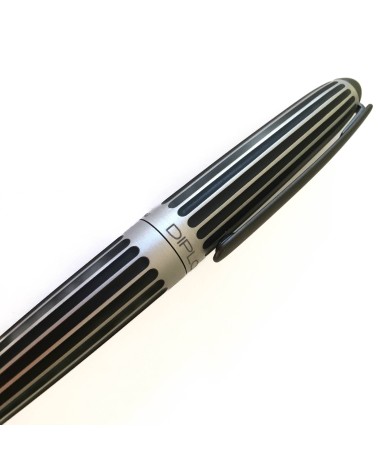 Stylo-plume Diplomat Aero Stripes, bec (plume) acier inoxydable