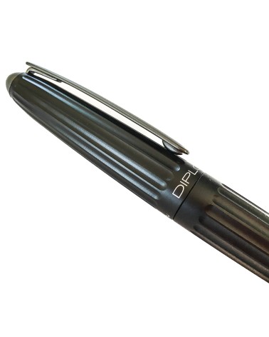 Stylo-plume Diplomat Aero Noir, bec (plume) acier inoxydable EF, F, ou M, à L'Ecritoire design, Lausanne
