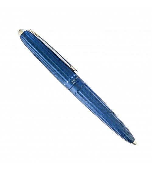 Stylo-plume Diplomat Aero Bleu, bec (plume) acier inoxydable EF, F, M ou L, à L'Ecritoire design, Lausanne