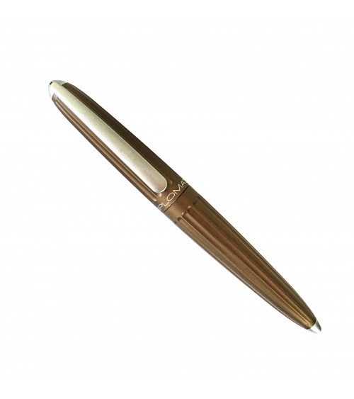 Stylo-plume Diplomat Aero Brun, bec (plume) acier inoxydable EF, F, M, ou L, à L'Ecritoire design, Lausanne