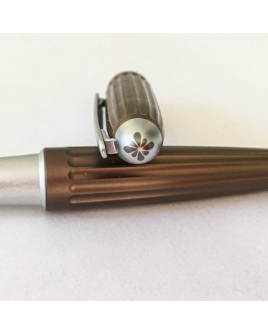 Stylo-plume Diplomat Aero Brun, bec (plume) acier inoxydable EF, F, M, ou L, à L'Ecritoire design, Lausanne