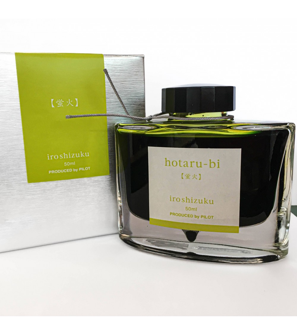 Encre Iroshizuku pour stylos-plume, 50 ml, couleur Hotaru-Bi (vert clair)