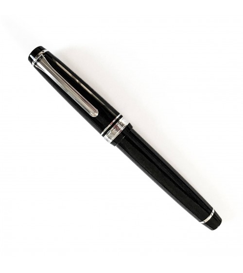 Stylo-plume Sailor PG slim Silver Black, à L’Ecritoire design, Lausanne
