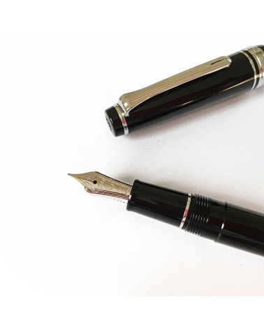 Stylo-plume Sailor PG slim Silver Black, , bec M, à L’Ecritoire design, Lausanne