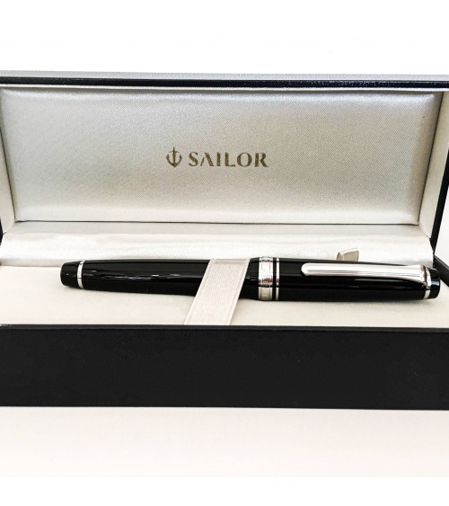 Stylo-plume Sailor PG slim Silver Black, à L’Ecritoire design, Lausanne