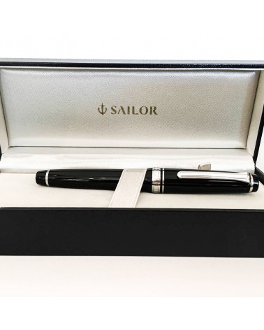 Stylo-plume Sailor PG slim Silver Black, à L’Ecritoire design, Lausanne