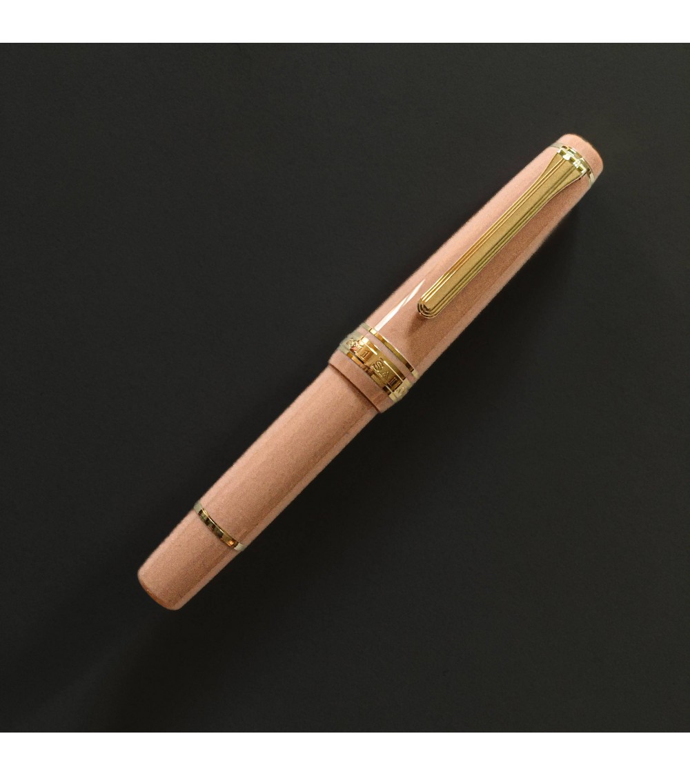 Stylo-plume Sailor PG Slim Mini Gold Zyne Pink, bec or 14 carats MF, à L’Ecritoire design, Lausanne