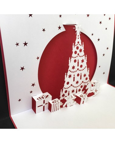 Carte Rifletto, Cadeaux, rouge, fabriquée en Allemagne. L'Ecritoire design, Lausanne.