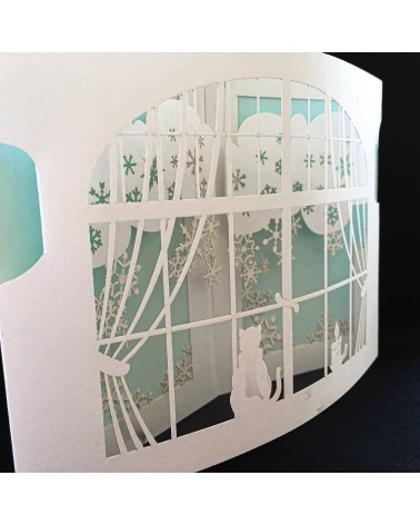 Carte Rifletto, Fenêtre, vert menthe, fabriquée en Allemagne. L'Ecritoire design, Lausanne.