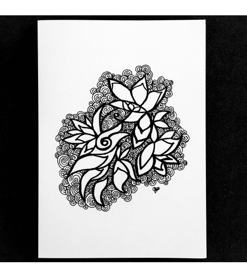 Carte « L’art coloré » par Cecilia Lobo Vega, modèle 1