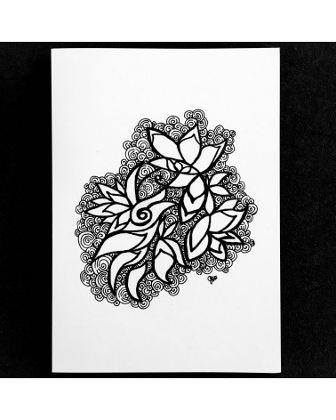 Carte « L’art coloré » par Cecilia Lobo Vega, modèle 1