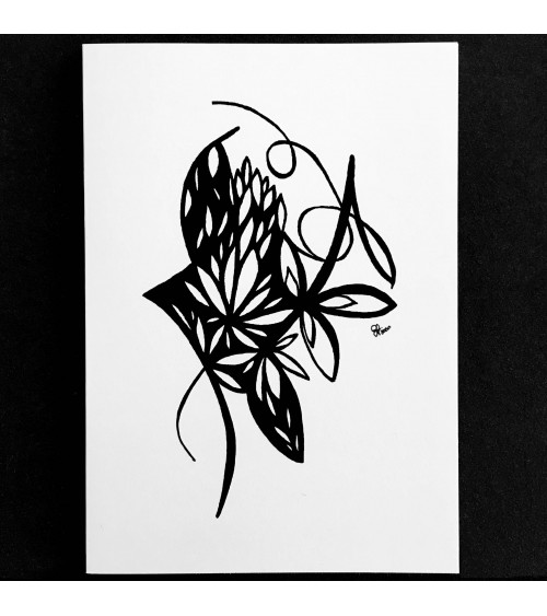 Carte « L’art coloré » par Cecilia Lobo Vega, modèle 2