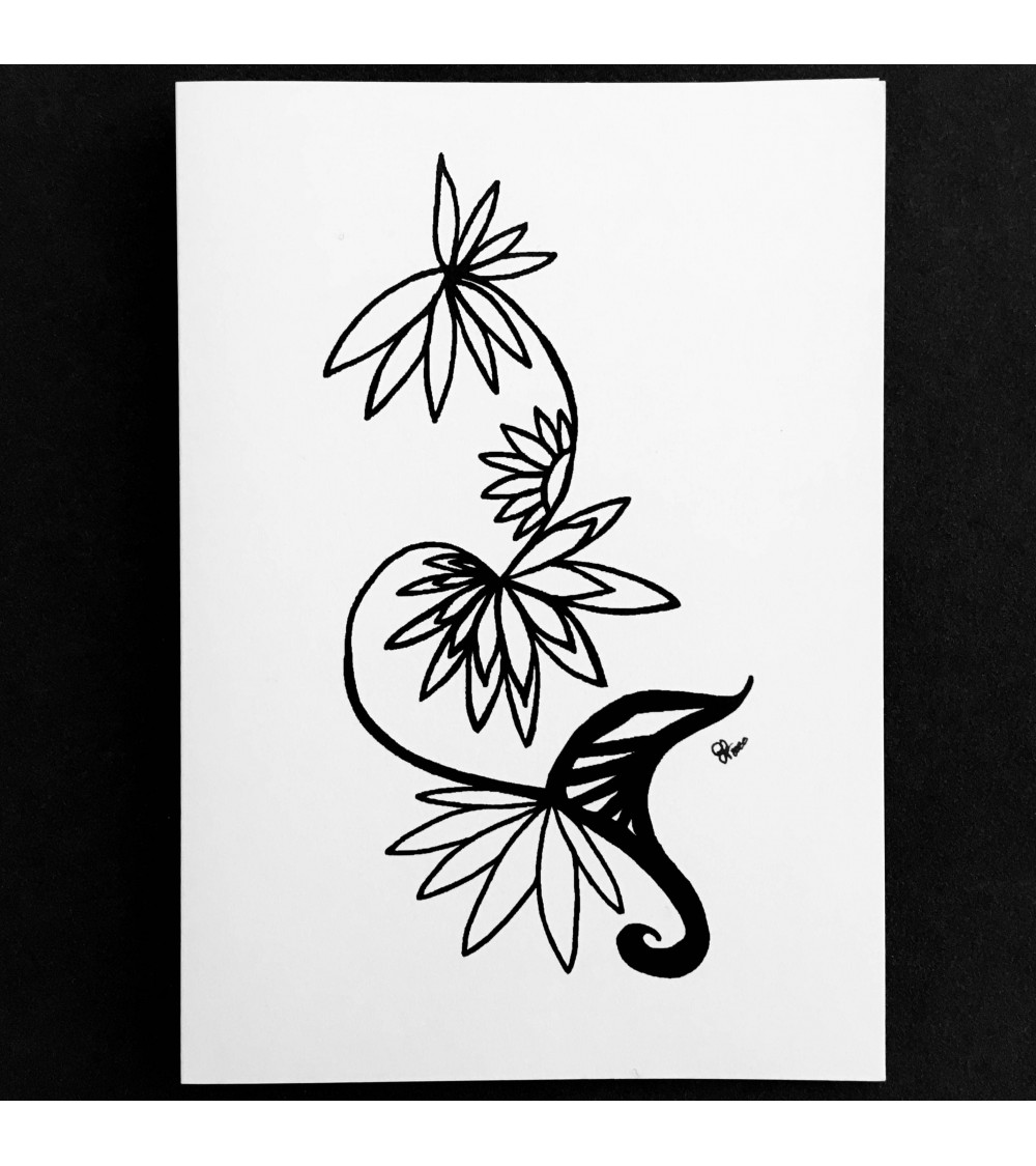 Carte « L’art coloré » par Cecilia Lobo Vega, modèle 4