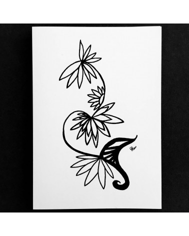 Carte « L’art coloré » par Cecilia Lobo Vega, modèle 4