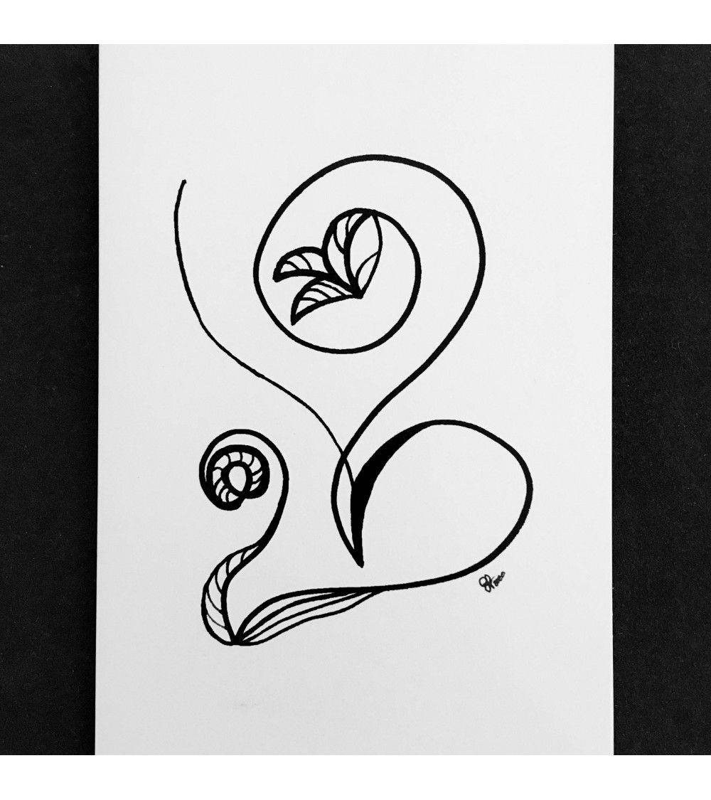 Carte « L’art coloré » par Cecilia Lobo Vega, modèle 5