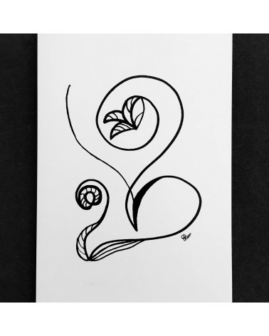 Carte « L’art coloré » par Cecilia Lobo Vega, modèle 5