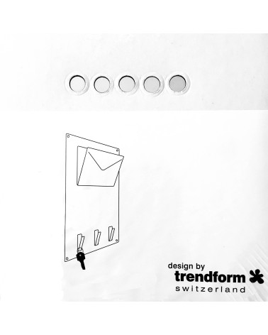 Tableau métallique A4 organisation et affichage pour aimants, noir, 29,7 x 21 cm.  Support pour courrier