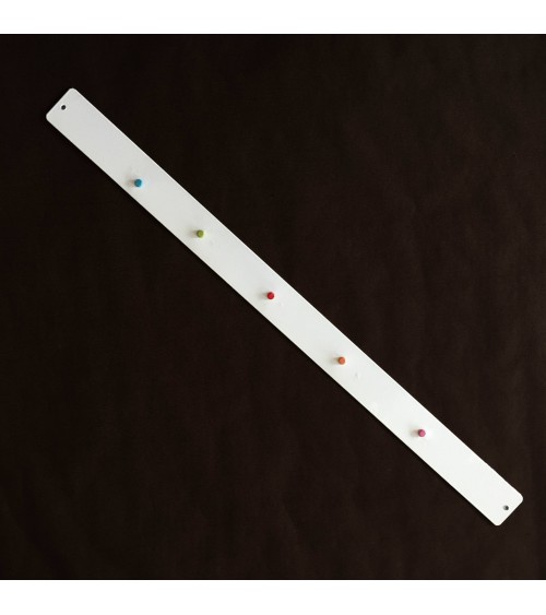 Bande métallique blanche pour aimants de Trendform, 4 x 60 cm. 5 super mini aimants inclus