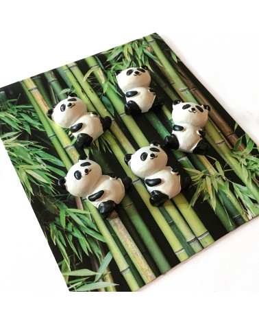 Aimants Trendform Panda, 5 pièces, aimant force 3