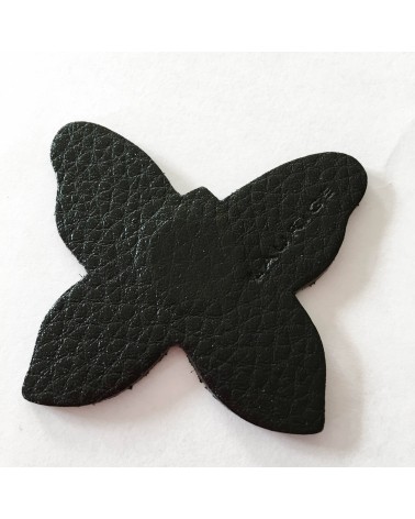 Aimants Laurige Papillon, cuir, noir