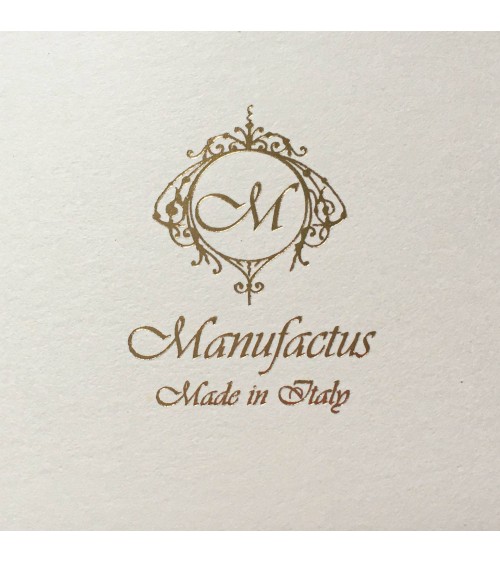 Carnet Manufactus Laccio, couverture cuir veau Marron, 256 pages papier vélin, fabriqué en Italie