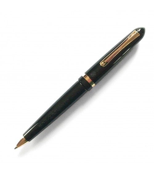 Stylo-bille Montegrappa Venetia Black, attributs dorés