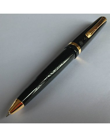 Stylo-bille Montegrappa Venetia Black, attributs dorés