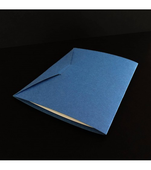 Carte pop-up Rifletto, Mini Fleurs, bleu roi, fabriquée en Allemagne. L'Ecritoire design, Lausanne.