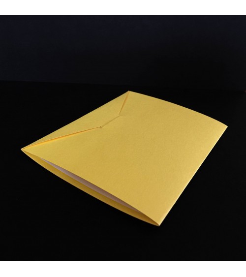 Carte pop-up Rifletto, Mini Lapins, jaune, fabriquée en Allemagne. L'Ecritoire design, Lausanne.