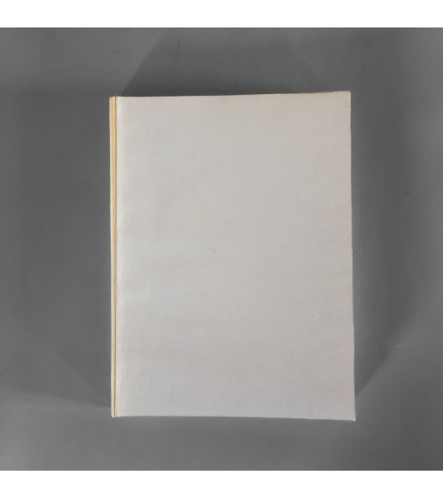 Recharges pour carnets cuir Prona, 184 pages blanches couleur chamois clair, papier vélin 14,5 x 19 cm.