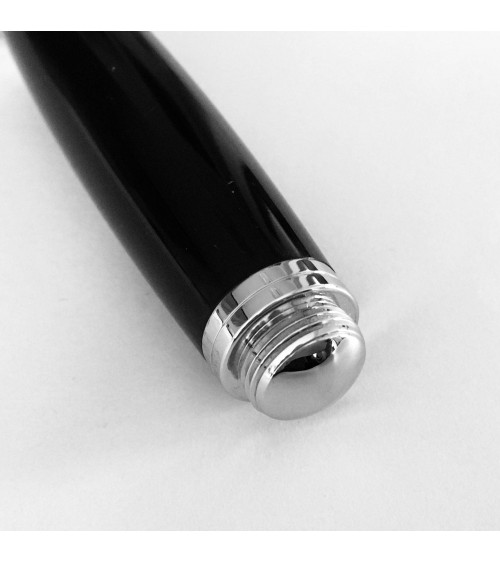 Stylo-plume Récife Baoshi Soyouz Onyx (Noir brillant), plume en acier F